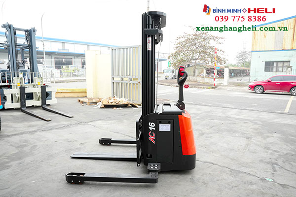 Xe Nâng điện đứng Lái Cho Pallet 2 Mặt