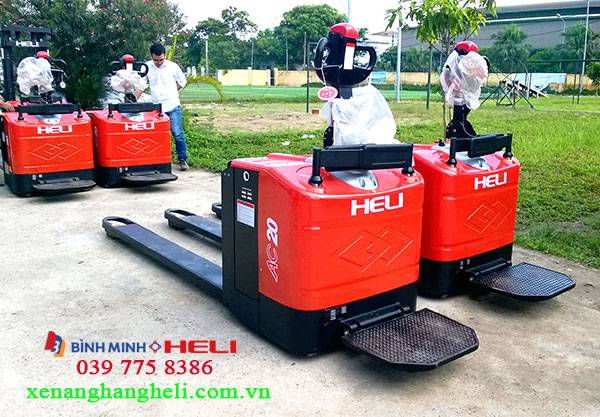 Xe Nâng Tay điện Thấp Có Bàn đứng Lái